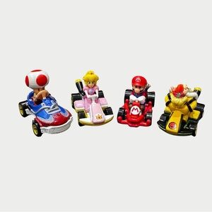 Hot Wheels Mario Kart Die-Cast Cars Set Of 4